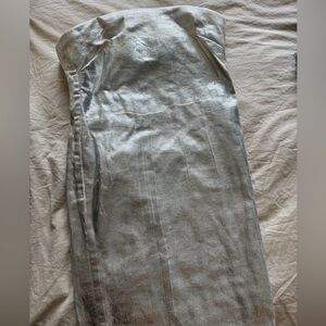 Silver Metallic Zara Maxi Dress